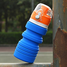 Load image into Gallery viewer, 500mL Outdoor Travel Silicone Foldable Kettle Telescopic Cup Sports Drinking Bottle