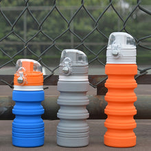 Load image into Gallery viewer, 500mL Outdoor Travel Silicone Foldable Kettle Telescopic Cup Sports Drinking Bottle
