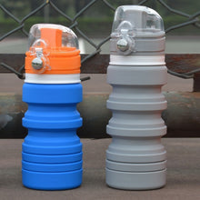 Load image into Gallery viewer, 500mL Outdoor Travel Silicone Foldable Kettle Telescopic Cup Sports Drinking Bottle