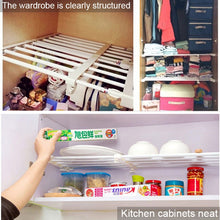 Load image into Gallery viewer, Wardrobe Storage Layered Baffle Cabinet Shelf Dormitory Partition Cupboard Partition Board, Width: 24cm, Stretch Range: 50-80cm, Stretch Range:50-80cm