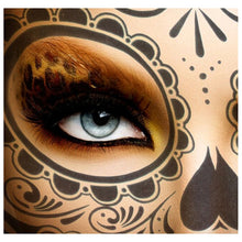 Load image into Gallery viewer, 4pcs Halloween Waterproof Temporary Face Tattoo Stickers, Size: 150*125mm, Random Style Delivery, 150*125mm