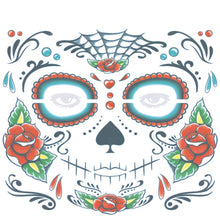 Load image into Gallery viewer, Halloween Waterproof Temporary Face Tattoo Stickers, Size: 240*210mm, 240*210mm