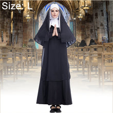 Load image into Gallery viewer, Halloween Costume Women Nun Missionary Cosplay Clothing, Size:S, Size:M, Size:L, Size:XL, Size:XXL