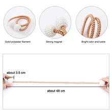Load image into Gallery viewer, Fashion Adornments Pearl Magnetic Buckle Curtain Strap, Pearl