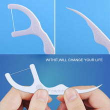 Load image into Gallery viewer, Fawnmum Ultra-fine Safety Dental Floss Super Tension Toothpick Thread, 2 Packs / (180pcs)
