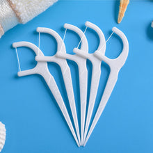 Load image into Gallery viewer, Fawnmum Ultra-fine Safety Flat Dental Floss Rod Toothpick Thread, 50pcs/Box, 2 Boxes / (50pcs)