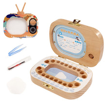 Load image into Gallery viewer, Creative Wooden Children TV Set Deciduous Tooth Preservation Box Baby Teeth Tooth House Storage Box, HC2008A, HC2008B, HC2008C