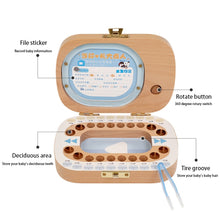 Load image into Gallery viewer, Creative Wooden Children TV Set Deciduous Tooth Preservation Box Baby Teeth Tooth House Storage Box, HC2008A, HC2008B, HC2008C