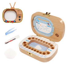 Load image into Gallery viewer, Creative Wooden Children TV Set Deciduous Tooth Preservation Box Baby Teeth Tooth House Storage Box, HC2008A, HC2008B, HC2008C