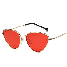 Load image into Gallery viewer, Women Cat Eyes Shape Color Lens UV400 Protective Sunglasses