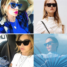Load image into Gallery viewer, Men Women Cat Eyes Color Frame Lens UV400 Protective Sunglasses