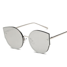 Load image into Gallery viewer, Rimless Flat Lenses Metal Frame UV400 Sunglasses for Women