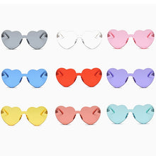 Load image into Gallery viewer, Heart Shape Rimless UV400 Sunglasses for Women