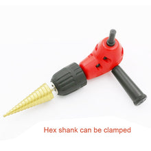 Load image into Gallery viewer, Adjustable Switching Head Right Angle Drill Gripping with Triangular Handle, Circular Handle and Hex Shank, Circular Handle and Hex Shank