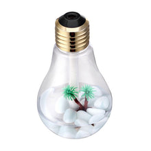 Load image into Gallery viewer, 400ML Colorful Light Portable Bulb Shape Aromatherapy Air Purifier Humidifier for Home / Office / Car