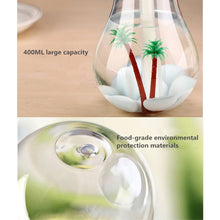 Load image into Gallery viewer, 400ML Colorful Light Portable Bulb Shape Aromatherapy Air Purifier Humidifier for Home / Office / Car