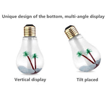 Load image into Gallery viewer, 400ML Colorful Light Portable Bulb Shape Aromatherapy Air Purifier Humidifier for Home / Office / Car