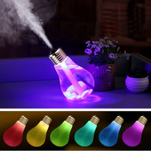 Load image into Gallery viewer, 400ML Colorful Light Portable Bulb Shape Aromatherapy Air Purifier Humidifier for Home / Office / Car