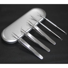 Load image into Gallery viewer, 5 PCS / Set Best Blackhead Extractor Tool Acne Needle Pimple Tweezers