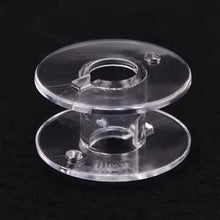 Load image into Gallery viewer, Transparent Plastic Bobbin Sewing Machine Spool Bobbin Box with 25 Bobbins