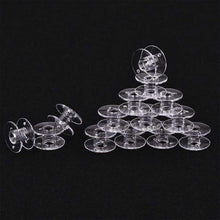 Load image into Gallery viewer, Transparent Plastic Bobbin Sewing Machine Spool Bobbin Box with 25 Bobbins