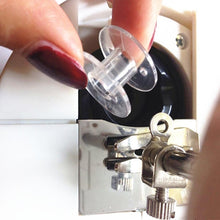 Load image into Gallery viewer, Transparent Plastic Bobbin Sewing Machine Spool Bobbin Box with 25 Bobbins