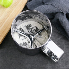 Load image into Gallery viewer, Manual Mesh Flour Sugar Powder Stainless Steel Hand Sifter Sieve Cup Baking Tool, Stainless Steel
