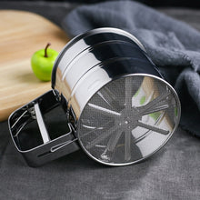 Load image into Gallery viewer, Manual Mesh Flour Sugar Powder Stainless Steel Hand Sifter Sieve Cup Baking Tool, Stainless Steel