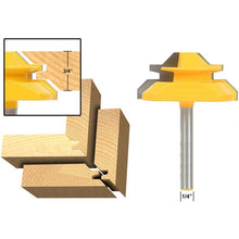 Load image into Gallery viewer, 1/4 x 2 Shank Woodwork 45 Degree Engagement Tenon Cutter Blade Right Angle Accessories Knife Woodworking Tools, 1/4 x 2