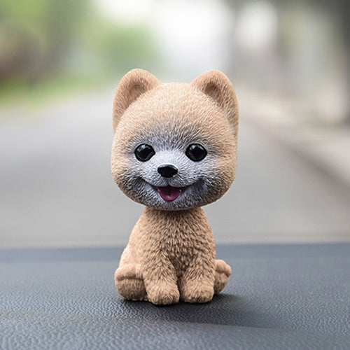 Shaking Head Dog Car Ornaments Resins Lovely Cartoon Dog New Year Gifts with Double-sided Adhesive Tape, Corgi Dog Cartoon Dog, White Teddy Cartoon Dog, Brown Teddy Cartoon Dog, Yellow Teddy Cartoon Dog, Pomeranian Cartoon Dog, Inu Cartoon Dog         ...
