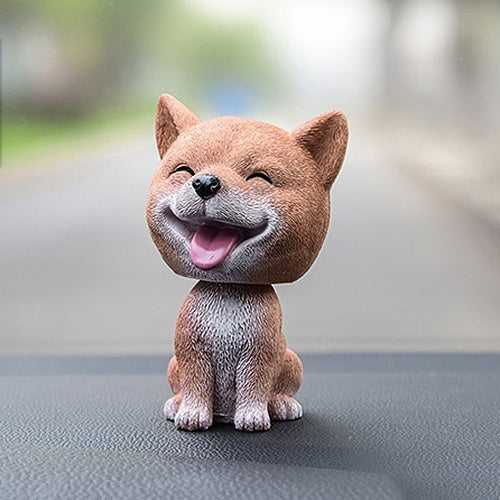 Shaking Head Dog Car Ornaments Resins Lovely Cartoon Dog New Year Gifts with Double-sided Adhesive Tape, Corgi Dog Cartoon Dog, White Teddy Cartoon Dog, Brown Teddy Cartoon Dog, Yellow Teddy Cartoon Dog, Pomeranian Cartoon Dog, Inu Cartoon Dog         ...