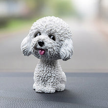 Load image into Gallery viewer, Shaking Head Dog Car Ornaments Resins Lovely Cartoon Dog New Year Gifts with Double-sided Adhesive Tape, Corgi Dog Cartoon Dog, White Teddy Cartoon Dog, Brown Teddy Cartoon Dog, Yellow Teddy Cartoon Dog, Pomeranian Cartoon Dog, Inu Cartoon Dog         ...