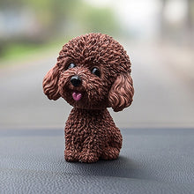 Load image into Gallery viewer, Shaking Head Dog Car Ornaments Resins Lovely Cartoon Dog New Year Gifts with Double-sided Adhesive Tape, Corgi Dog Cartoon Dog, White Teddy Cartoon Dog, Brown Teddy Cartoon Dog, Yellow Teddy Cartoon Dog, Pomeranian Cartoon Dog, Inu Cartoon Dog         ...