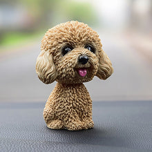 Load image into Gallery viewer, Shaking Head Dog Car Ornaments Resins Lovely Cartoon Dog New Year Gifts with Double-sided Adhesive Tape, Corgi Dog Cartoon Dog, White Teddy Cartoon Dog, Brown Teddy Cartoon Dog, Yellow Teddy Cartoon Dog, Pomeranian Cartoon Dog, Inu Cartoon Dog         ...