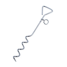 Load image into Gallery viewer, Stainless Steel Dog Spiral Tie Out 360 Degree Rotation Anti Wrap Fixed Pile Outdoor Camping Stake, Size:42cm*8mm, Size:42cm*8mm