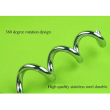 Load image into Gallery viewer, Stainless Steel Dog Spiral Tie Out 360 Degree Rotation Anti Wrap Fixed Pile Outdoor Camping Stake, Size:42cm*8mm, Size:42cm*8mm