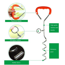 Load image into Gallery viewer, Dog Pile Fixation Spiral Nail with Handle For Medium Small Dog Long Training Outdoor, Size: 45cm*9mm, Size: 45cm*9mm