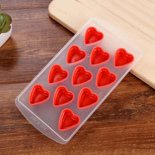 Load image into Gallery viewer, Love Shaped Silicon Ice Cube Tray / Ice Mold Random Color, Love Shaped
