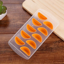 Load image into Gallery viewer, Orange Shaped Silicon Ice Cube Tray / Ice Mold Random Color, Orange Shaped