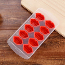 Load image into Gallery viewer, Lips Shaped Silicon Ice Cube Tray / Ice Mold, Lips Shaped