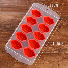 Load image into Gallery viewer, Lips Shaped Silicon Ice Cube Tray / Ice Mold, Lips Shaped