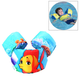 Pattern Children Swimming Lifesaving Equipment Buoyancy Swimsuit Vest Sleeves Back Floating Arm Swim Rings Snorkeling Suit, Size: 86cm, Suitable for 2-7 Years of Age, Buoyancy Within 10-30kg Baby Use