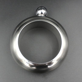Fashion Creative 100ML Thickened Stainless Steel Bracelet Jug  3.5 Oz, Silver