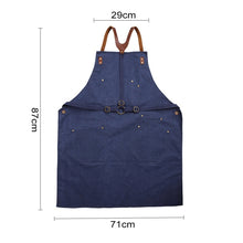 Load image into Gallery viewer, Retro Style Cotton Canvas Craftsman Work Aprons, Work Aprons(Grey), Work Aprons(Blue)
