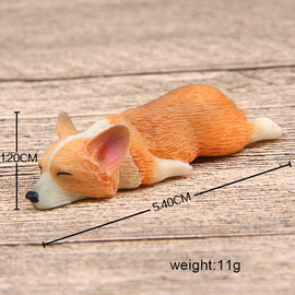 Home Decoration Lovely Rrunk on Sleep Corgi 3D Magnetic Buckle Fridge Paste