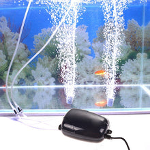 Load image into Gallery viewer, RS-290 220V 3W Single Outlets Adjustable Flow Silent Aquarium Air Pump Fish Tank Oxygen Air Pump, 3W