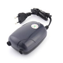 Load image into Gallery viewer, RS-390 220V 5W Double Outlets Adjustable Flow Silent Aquarium Air Pump Fish Tank Oxygen Air Pump, 5W