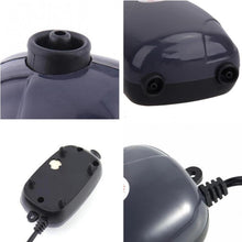 Load image into Gallery viewer, RS-390 220V 5W Double Outlets Adjustable Flow Silent Aquarium Air Pump Fish Tank Oxygen Air Pump, 5W