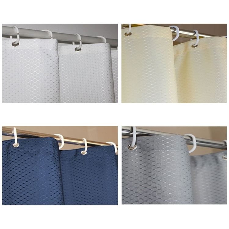 Thickening Waterproof And Mildew Curtain Honeycomb Texture Polyester Cloth Shower Curtain Bathroom Curtains,Size:200*180cm, Size:200*180cm, Size200*180cm
