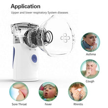 Load image into Gallery viewer, Portable Ultrasonic Nebulizer Mini Handheld Inhaler Respirator Health Care Home Machine Atomizer for Children, Mini Handheld Inhaler